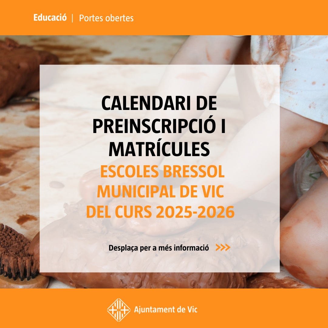 Preinscripció i matrícula EBMV 2025-2026